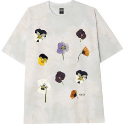 Obey Γυναικεία κοντομάνικη μπλούζα Pressed Daisies Vintage Box T-Shirt 264642944-WHT