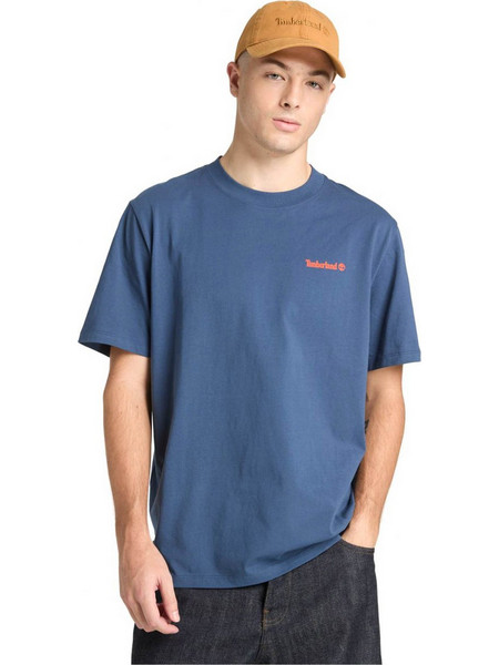 TIMBERLAND T-SHIRT ΑΝΔΡΙΚΟ A5MNV MAGNET BACK GRAPHIC TEE DARK BLUE