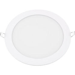 GLOBOSTAR(R) PANELO 60189 Χωνευτό Panel Οροφής LED 20W 2120lm 120 AC 220-240V IP20 Φυσικό Λευκό 4500K - Lumileds SMD Chip & TUV SUD Driver - Λευκό Γαλακτερό - Μ22.2 x Π22.2 x Υ1.9cm / Q20cm