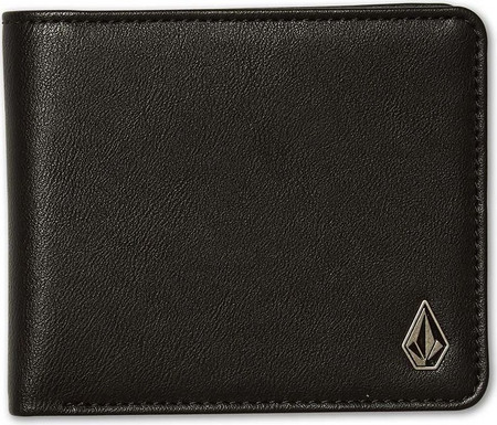 Volcom Slim Stone Pu Leather Small Πορτοφόλι - Μαύρο D6042407-BLK
