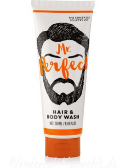 The Somerset Toiletry Co. Mr Perfect Hair & Body Wash 250ml Spearmint & Patchouli Ανδρικό Αφρόλουτρο και Σαμπουάν 2σε1