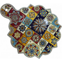 COASTER-ΒΑΣΗ ΚΟΠΗΣ ΚΕΡΑΜΙΚΟ MANDALA 15X20ΕΚ-ΣΧΕΔΙΑ