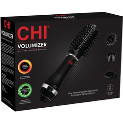 Chi Volumizer 4-in-1 Ηλεκτρική Βούρτσα Μαλλιών Κεραμική για Ίσιωμα & Μπούκλες Περιστρεφόμενη με Αέρα