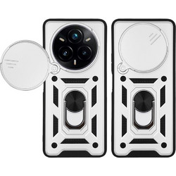 Sonique Ring Armor CamPro Θήκη Ασημί (Realme 14 Pro Plus 5G)