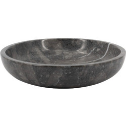 Artekko Marble Γκρι Μαρμάρινο Μπολ (21x21x4.5)cm