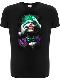 DCComics(R) Green Joker Adult T-Shirt-Black (S)