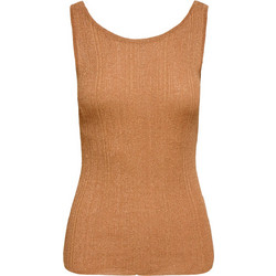 ONLY GLITTER ΠΛΕΚΤΗ ΑΜΑΝΙΚΗ ΜΠΛΟΥΖΑ ΓΥΝΑΙΚΕΙΟ - BRONZE - 15364900