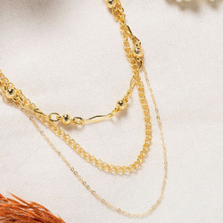 Κολιέ Μεταλλικό 817SPK1120 43-45cm Gold Heliophilia Silver