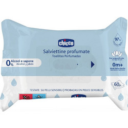 Chicco Cleansing Μωρομάντηλα Χωρίς Οινόπνευμα & Parabens με Χαμομήλι 60τμχ