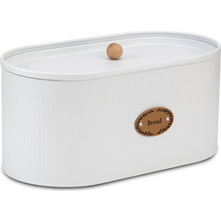 Ψωμιέρα 10-005-043 34x18x17cm White Nava Μέταλλο