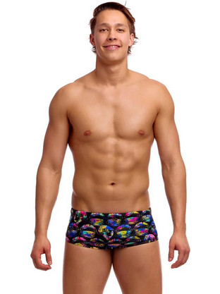 Funky Trunks Ham Bam Maam Αθλητικό Ανδρικό Μαγιό Σλιπ με Σχέδια Μαύρο FTS015M72369