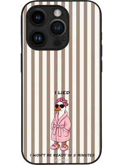 Sonique Stripe Stories Series Θήκη με Σχέδιο «I Lied» (iPhone 14 Pro)