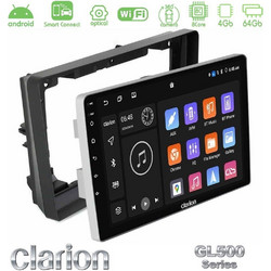 Clarion GL500 Peugeot 308 2013-2020 Ηχοσύστημα Αυτοκινήτου 2 DIN 9" με Bluetooth / USB / Wi-Fi & GPS U-GL5-PG0974