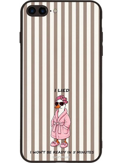 Sonique Stripe Stories Series Θήκη με Σχέδιο «I Lied» (iPhone 8 Plus / 7 Plus)