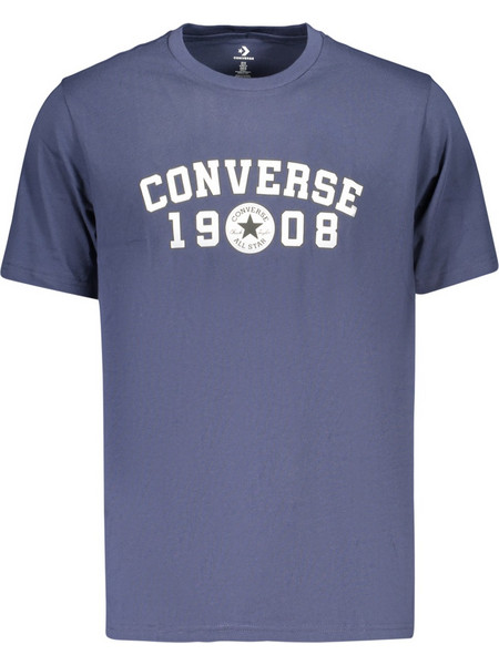 CONVERSE MEN'S SHORT-SLEEVE T-SHIRT BLUE Μπλε