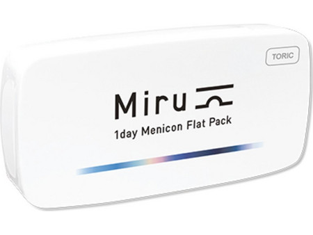 Menicon Miru Ημερήσιοι Φακοί Επαφής Flat Pack Αστιγματικοί Υδρογέλης 30τμχ