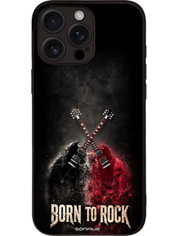 Sonique Men's Edition Θήκη με Σχέδιο «Born to Rock» (iPhone 16 Pro Max)