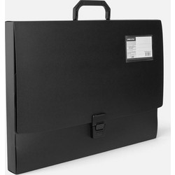Τσάντα Φροντιστηρίου Μαύρη Πλαστική 44.5x3.5x31.5cm