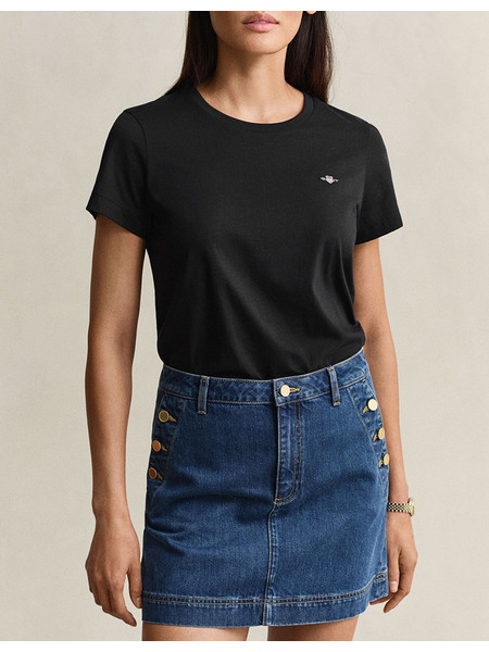 GANT ΜΠΛΟΥΖΑ ΚΜ REG SHIELD SS T-SHIRT 3GW4200200-5 Black