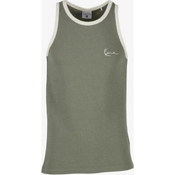 Karl Kani Signature Waffle Tank Top Ανδρική Αμάνικη Μπλούζα Cotton/Polyester Regular Fit - Green KM262-013-2