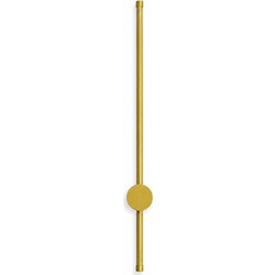 VenCore Serenor Gold 6093-20129 - Μοντέρνο Επιτοίχιο Φωτιστικό Απλίκα LED 7W Χρυσό Αλουμίνιο με Ρυθμιζόμενο CCT Λευκό - Ημέρας - Θερμό - Χειρισμός CCT μέσω Διακόπτη On-Off - Μ60 x Π6 x Υ10cm