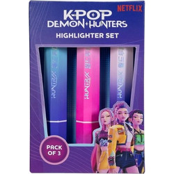 ΣΕΤ ΜΑΡΚΑΔΟΡΟΙ ΥΠΟΓΡΑΜΜΙΣΗΣ K-POP DEMON HUNTERS PEN HIGHLIGHTER SET HUNTR X KD710981