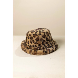 Fragola Γυναικείο Καπέλο Ακρυλική Γούνα Coffee Leopard