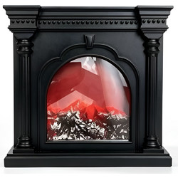 Διακοσμητικό LED Τζάκι με Εφέ Φλόγας Antique 38x9x38cm K56
