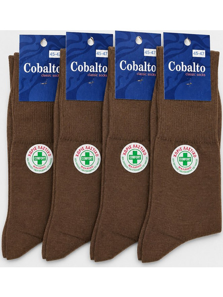 ΜΑΛΛΙΝΕΣ ΚΑΛΤΣΕΣ ΧΩΡΙΣ ΛΑΣΤΙΧΟ COBALTO 4 PACK 5601 - MULTICOLOR