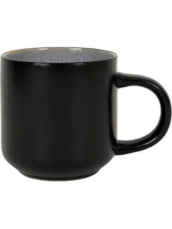 Κούπα 728-224-008 300ml Black-Grey Κεραμικό