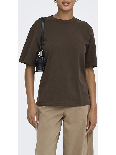 ONLY ONLSUPERIOR SS ONECK LOOSETOP JRS NOOS 15377604-Bracken Brown