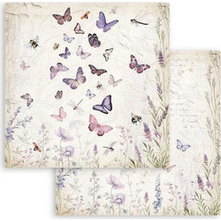 Stamperia Lavender Butterflies Χαρτόνι Πολύχρωμο 30.5x30.5cm SBB10020