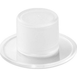 Στοπ Πόρτας Inofix Αυτοκόλλητο O40x20mm Διάφανο