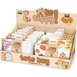 ΤΣΑΝΤΕΣ ΥΦΑΣΜΑΤΙΝΕΣ LEBEZ SHOPPING CAPYBARA 34χ40cm (4σχέδια)