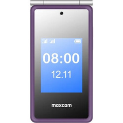 Maxcom MM835 (Dual Sim) 3,5"+3,24" με Κάμερα, Φακό, Ραδιόφωνο και Πλήκτρο Έκτακτης Ανάγκης Μωβ - Maxcom