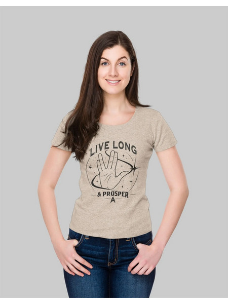 Live Long & Prosper Γυναικείο T-Shirt - NATURAL