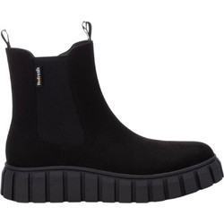 Refresh Γυναικεία Μποτάκια Chelsea Πλατφόρμα Suede Μαύρα 170249