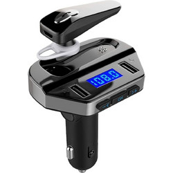 FM Modulator Bluetooth 5.0, πομπός FM με QuickCharge 3.0 και ακουστικά Bluetooth