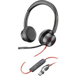Poly Blackwire 8225 On Ear Multimedia Ακουστικά με μικρόφωνο και σύνδεση USB-A / USB-C