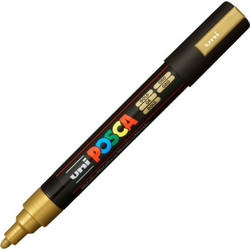 ΜΑΡΚΑΔΟΡΟΣ ΖΩΓΡΑΦΙΚΗΣ UNI POSCA PC-5M 1.8-2.5mm ΧΡΥΣΟ