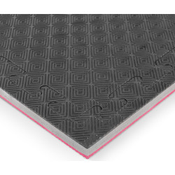 Δάπεδο Προστασίας EVA Διαμάντι 100x100 2,5cm Κόκκινο-Γκρι-Μαύρο