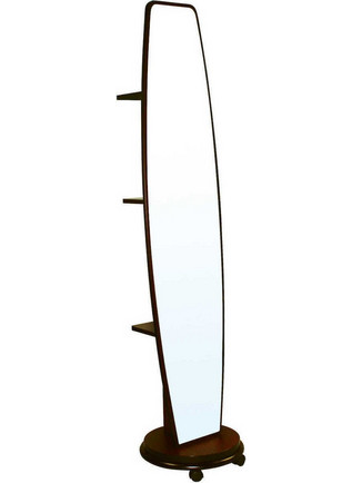 Woodwell Καθρέπτης Δαπέδου Ξύλινος Fort Καρυδί 44x39x165cm