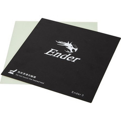 Ender-3 Build Surface 235x235mm with glass fiber plate and clips