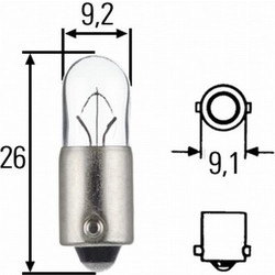 ΛΑΜΠΑ ΕΛΙΑ 4W 12V T4W
