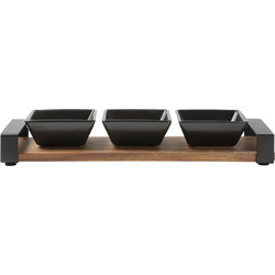 Ορντεβιέρα 3 Θέσεων με Βάση 31x10cm ACACIA 635865 GUSTO CASA