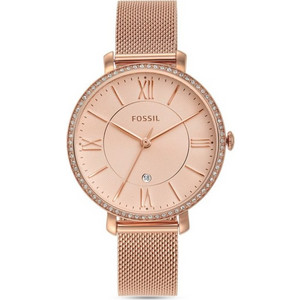 Fossil Jacqueline Γυναικείο Ρολόι με Ροζ Χρυσό Μεταλλικό Μπρασελέ ES4628