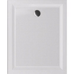 Sanitec Flat Classic A202 120x70 - Παραλληλόγραμμη ντουζιέρα 00.White