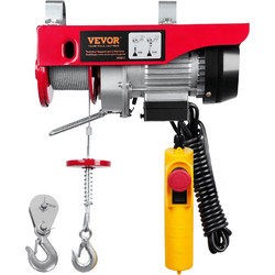 Ηλεκτρικό Παλάγκο Συρματόσχοινου VEVOR 230V 125kg - 250kg 510W με Ύψος Ανύψωσης 12m & Ενσύρματο Χειριστήριο (Electric Hoist)