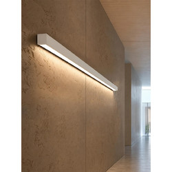 kelvo(R) ORION KLV-101-0363-V3 Γραμμικό Φωτιστικό Τοίχου / Απλίκα LED 72W 7200lm 120 AC 220-240V IP20 Ρυθμιζόμενο Λευκό CCT με Χειριστήριο από 2700K έως 6000K Dimmable - Lumileds SMD Chip - Λευκό Ματ