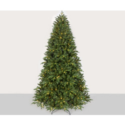 XMAS ΔΕΝΤΡΟ PE/PVC PRE-LIT ΠΡΑΣΙΝΟ 6W 500LED WW IP44 220-240V ΑΝΤΑΠΤΟΡΑΣ 1.5M ΚΑΛΩΔΙΟ